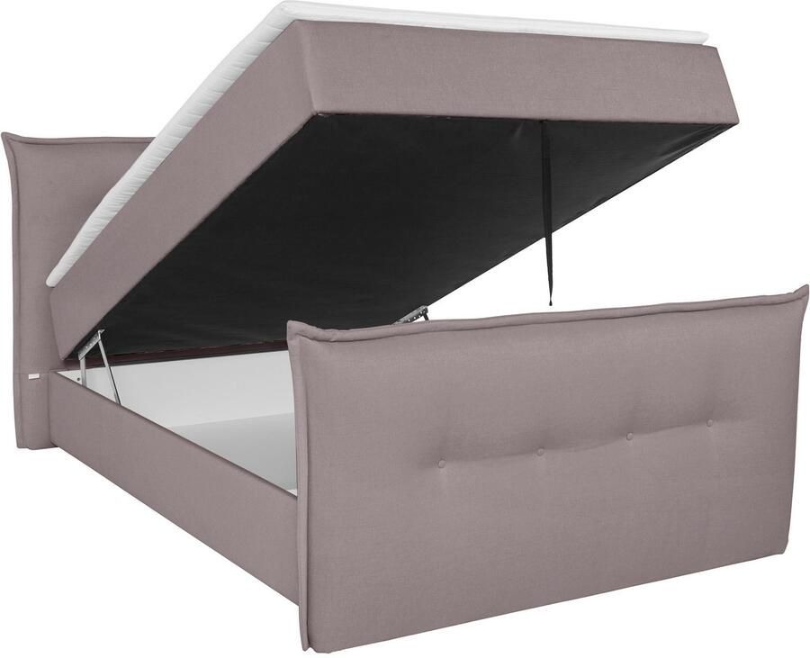 Andas Boxspring Lichtgewicht inclusief voetbord bedkist & topmatras in 4 breedten en 2 hardheden - Foto 2