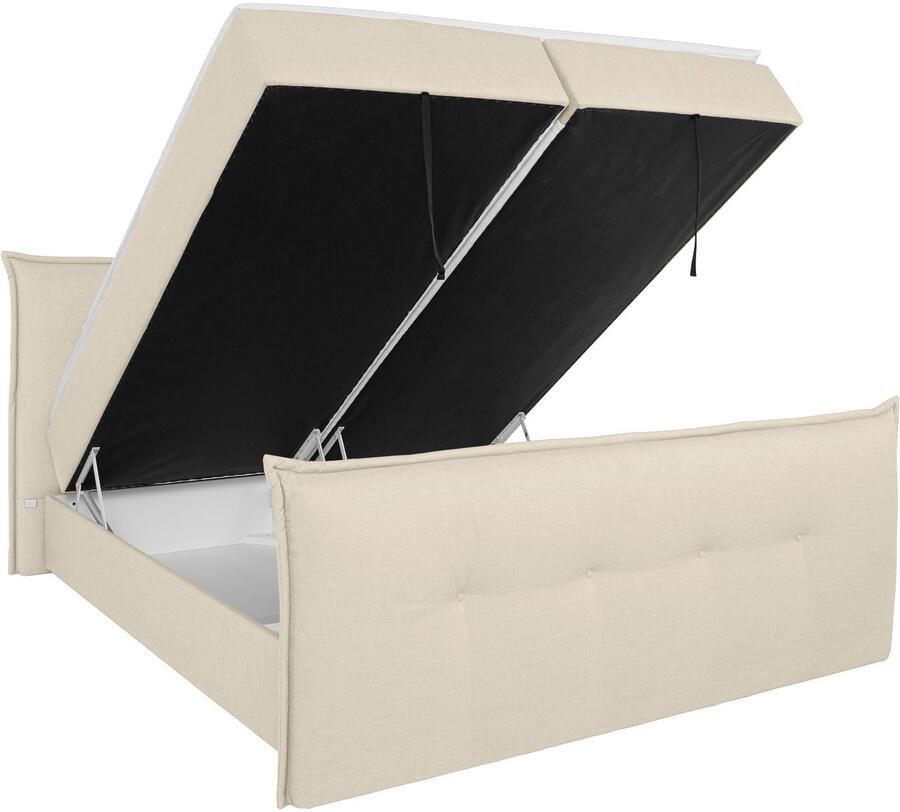 Andas Boxspring Lichtgewicht inclusief voetbord bedkist & topmatras in 4 breedten en 2 hardheden - Foto 3