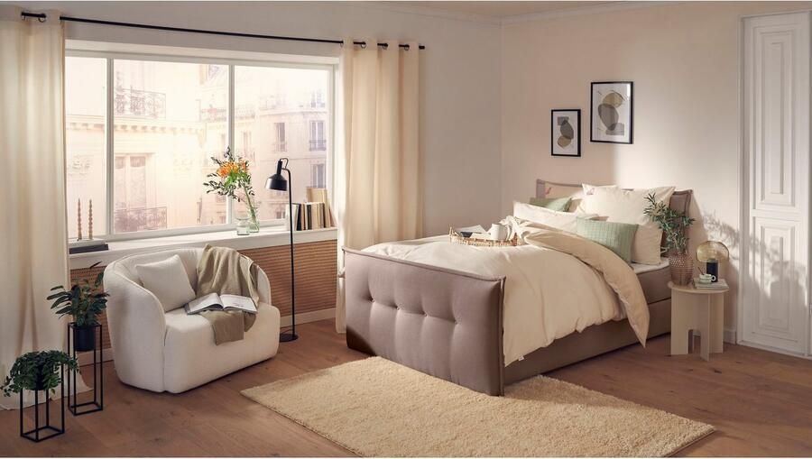 Andas Boxspring Lichtgewicht inclusief voetbord bedkist & topmatras in 4 breedten en 2 hardheden - Foto 7