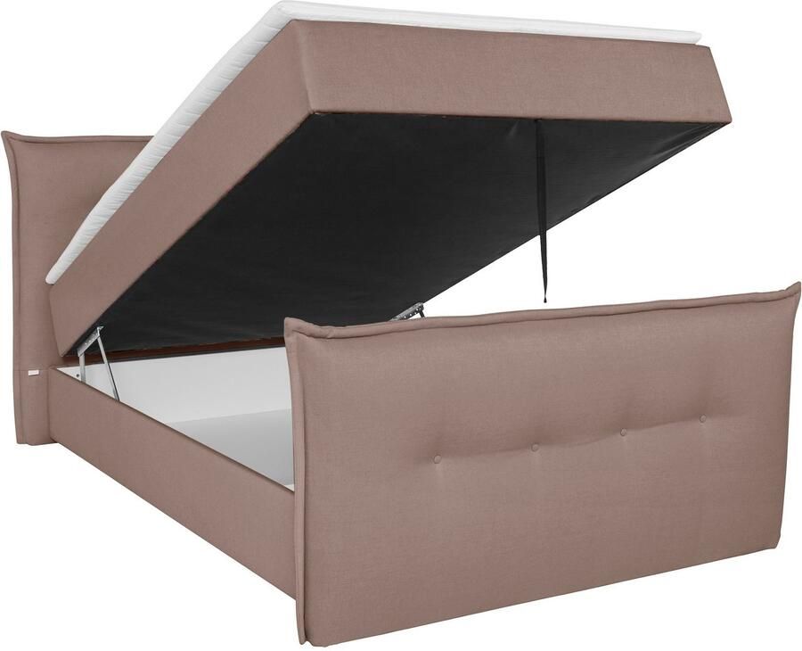 Andas Boxspring Lichtgewicht inclusief voetbord bedkist & topmatras in 4 breedten en 2 hardheden - Foto 2