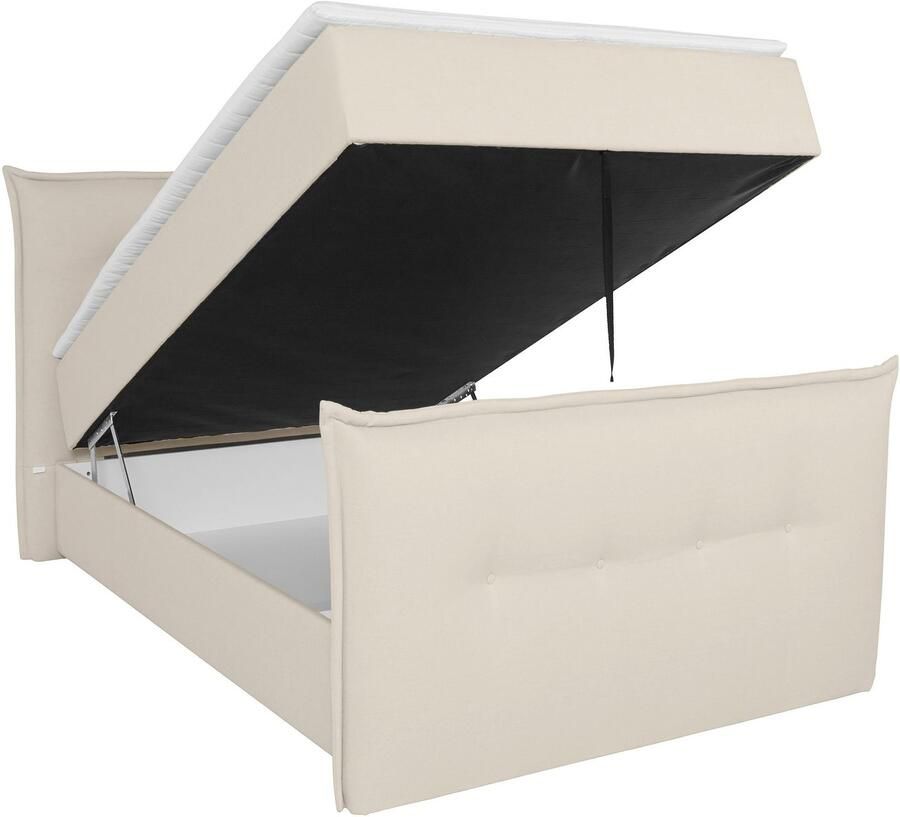 Andas Boxspring Lichtgewicht inclusief voetbord bedkist & topmatras in 4 breedten en 2 hardheden - Foto 2