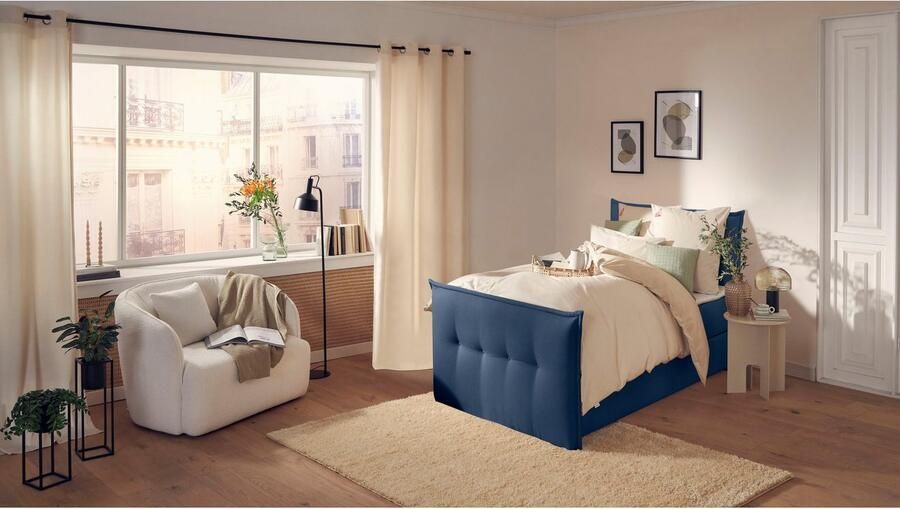 Andas Boxspring Lichtgewicht inclusief voetbord bedkist & topmatras in 4 breedten en 2 hardheden - Foto 7