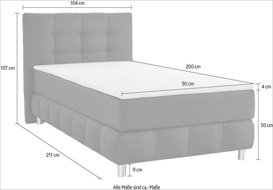 Andas Boxspring Salo incl. topmatras 6 breedten 2 hardheden tfk ook in hardheid 4 - Foto 3