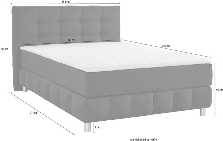 Andas Boxspring Salo incl. topmatras 6 breedten 2 hardheden tfk ook in hardheid 4 - Foto 5