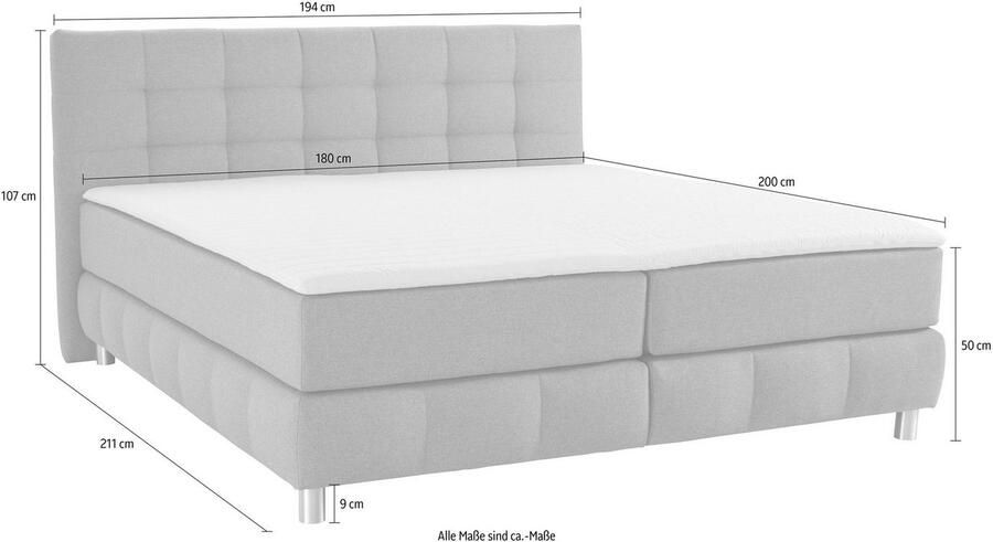 Andas Boxspring Salo incl. topmatras 6 breedten 2 hardheden tfk ook in hardheid 4 - Foto 5