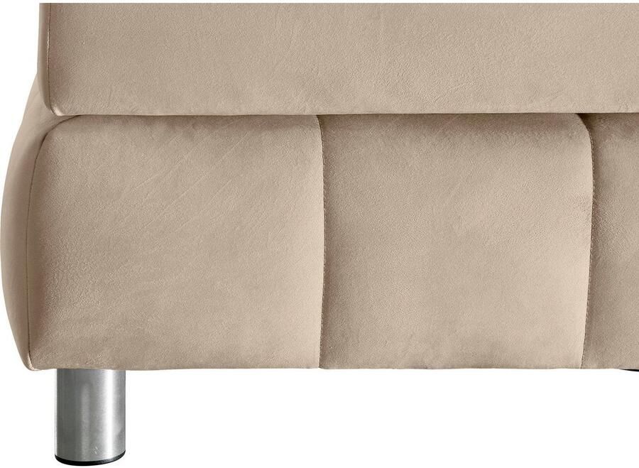 Andas Boxspring Salo XXL in fluwelige look of structuurstof 6 breedten in extra lang 220 cm 4 hardheden - Foto 3