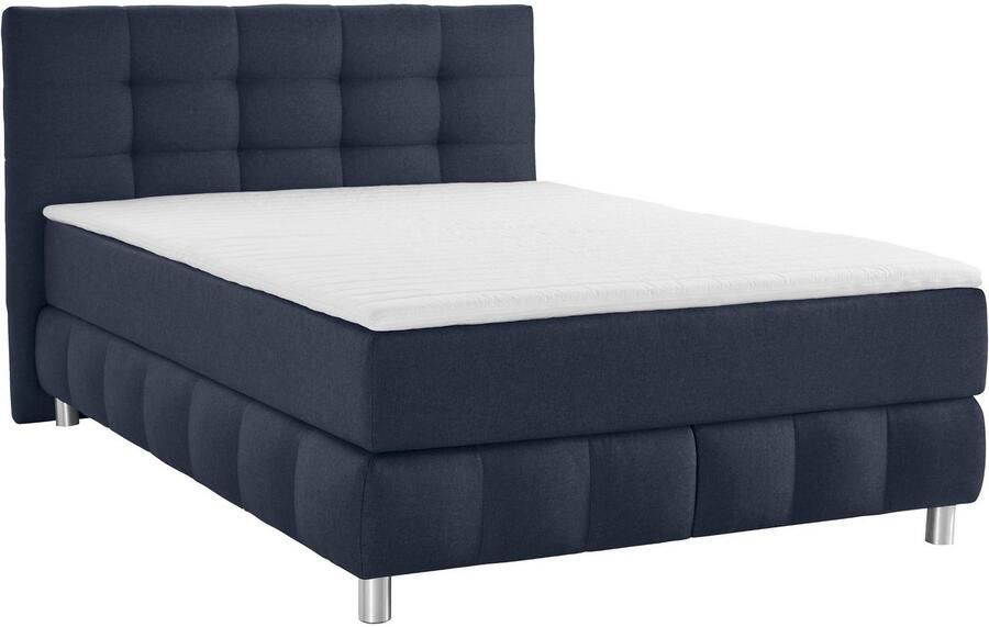 Andas Boxspring Salo XXL in fluwelige look of structuurstof 6 breedten in extra lang 220 cm 4 hardheden - Foto 6