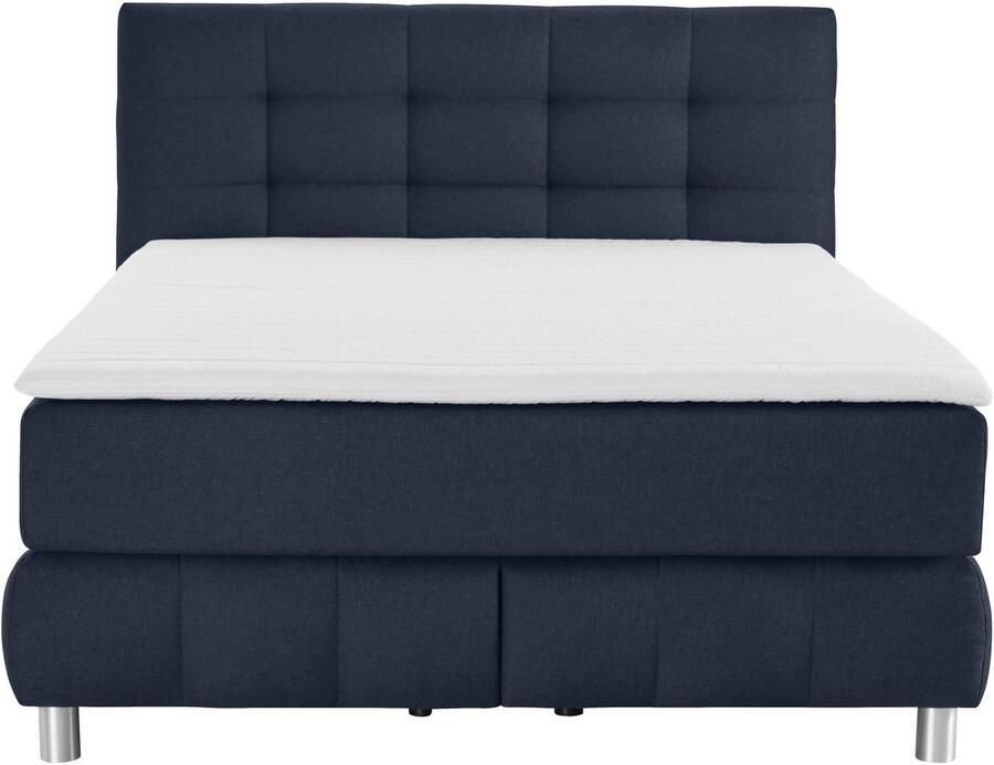 Andas Boxspring Salo XXL in fluwelige look of structuurstof 6 breedten in extra lang 220 cm 4 hardheden - Foto 3