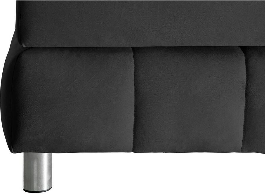 Andas Boxspring Salo XXL in fluwelige look of structuurstof 6 breedten in extra lang 220 cm 4 hardheden - Foto 4