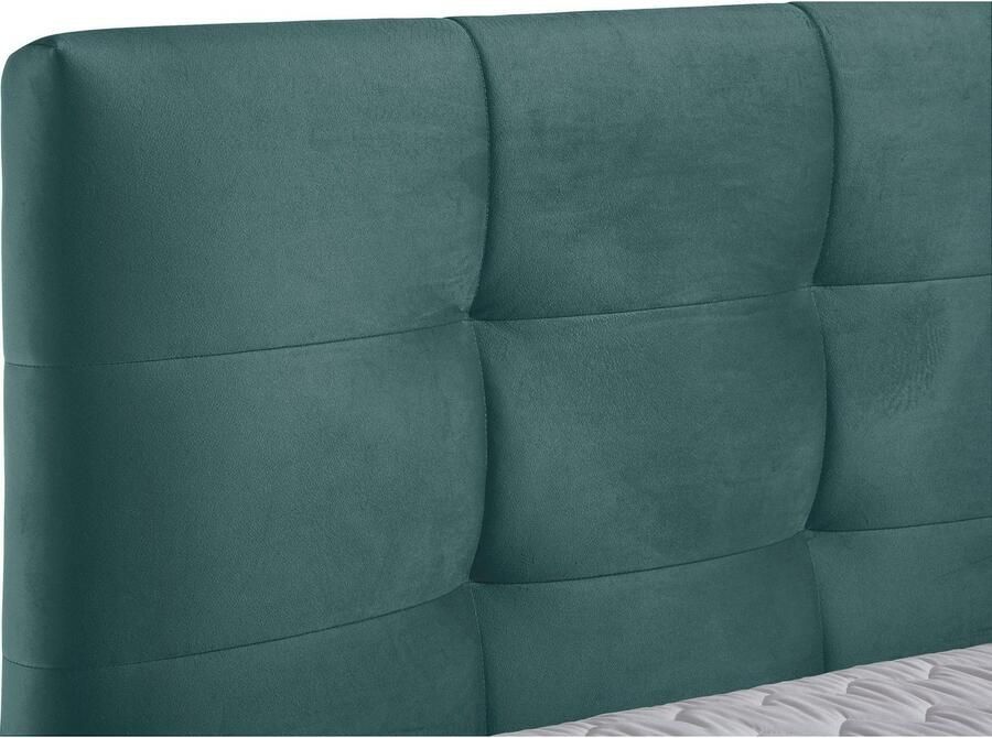 Andas Boxspring Salo XXL in fluwelige look of structuurstof 6 breedten in extra lang 220 cm 4 hardheden - Foto 2