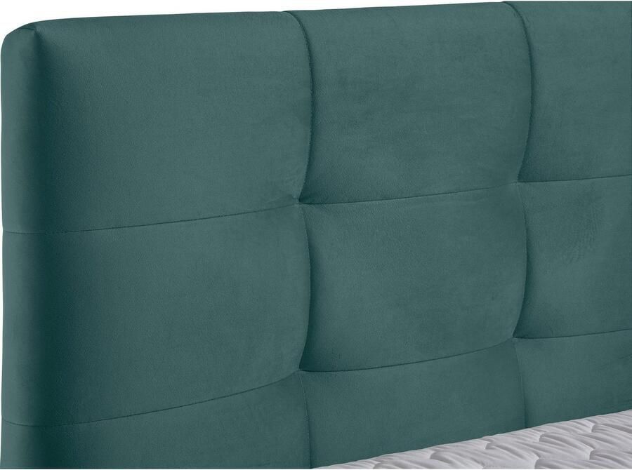 Andas Boxspring Salo XXL in fluwelige look of structuurstof 6 breedten in extra lang 220 cm 4 hardheden - Foto 3