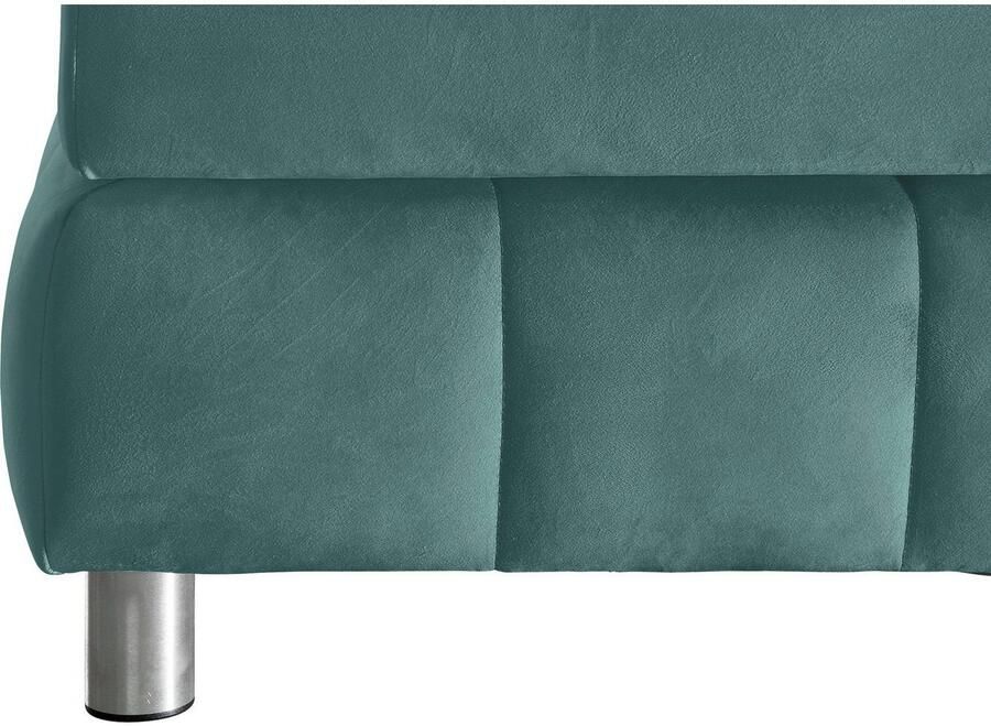 Andas Boxspring Salo XXL in fluwelige look of structuurstof 6 breedten in extra lang 220 cm 4 hardheden - Foto 3