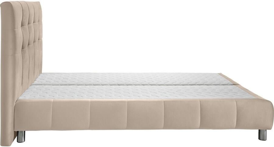 Andas Boxspring Salo XXL in fluwelige look of structuurstof 6 breedten in extra lang 220 cm 4 hardheden - Foto 3