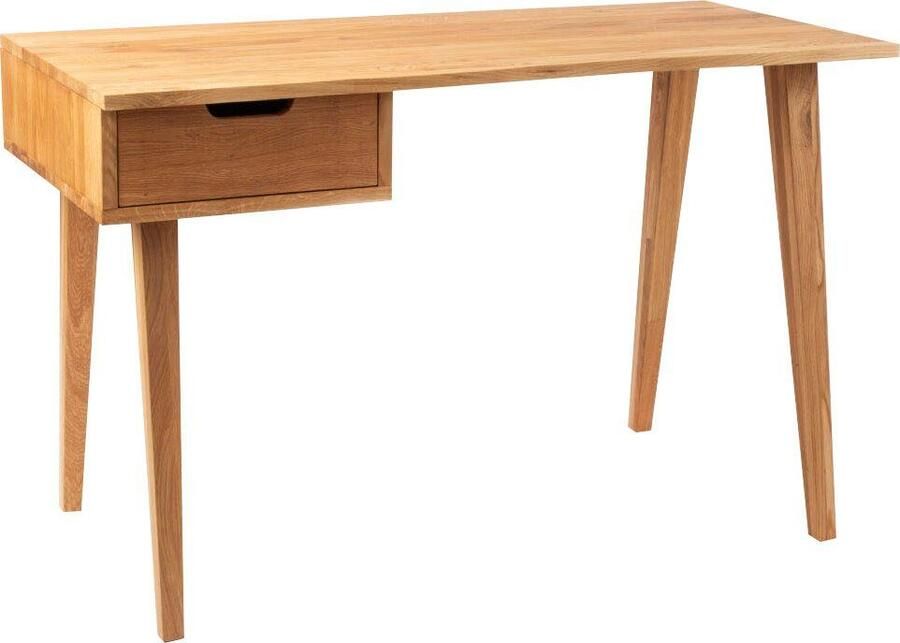 Andas Bureau Ringebu van eikenhout fsc gecertificeerd met lade breedte 120 cm - Foto 2