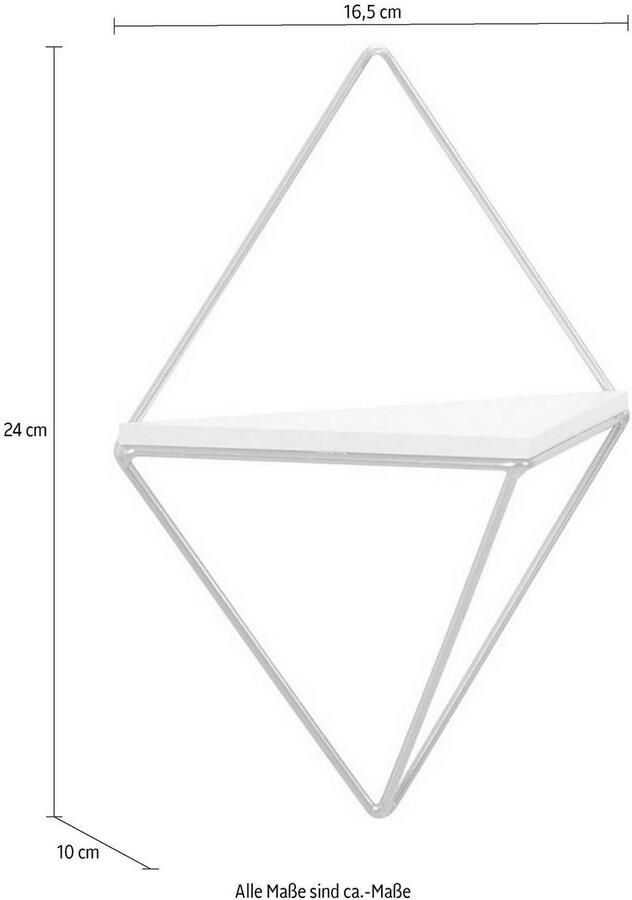 Andas Decoratief wandrek Ruiten roedel Decoratieplank wanddecoratie van metaal (set 5-delig) - Foto 2