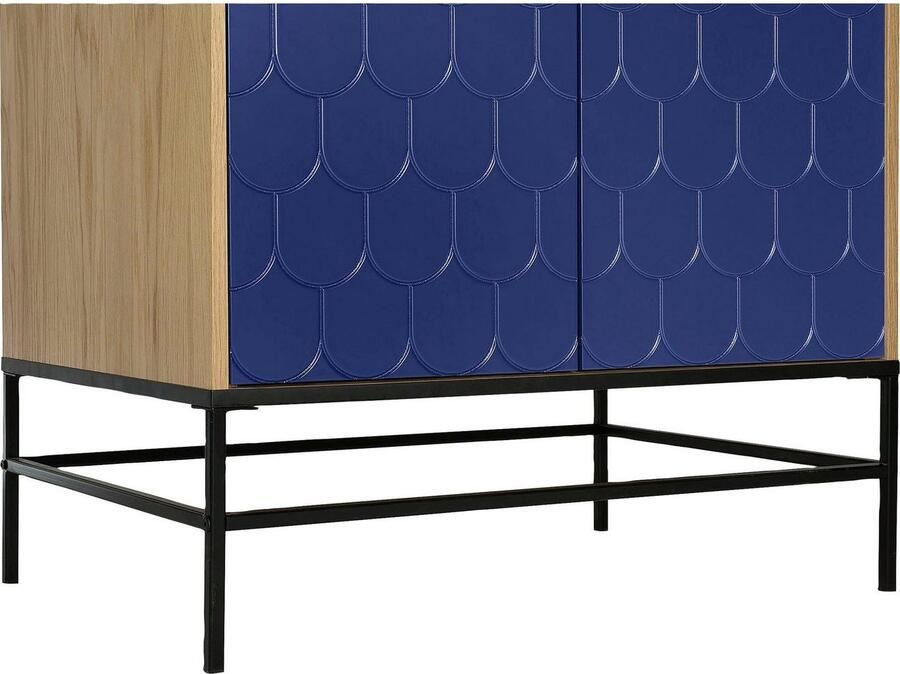 Andas Draaideurkast Frezingen in de fronten goudkleurige handgrepen breedte 80 cm FSC - Foto 2