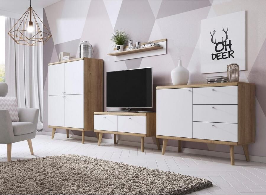 Andas Dressoir MERLE Scandi Design breedte 107 cm - Foto 5