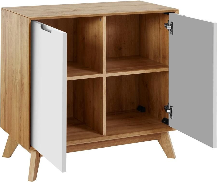 Andas Dressoir Pandrup Commode met 2 deuren en 2 verstelbare inlegplanken B:80 cm H:75 cm - Foto 4