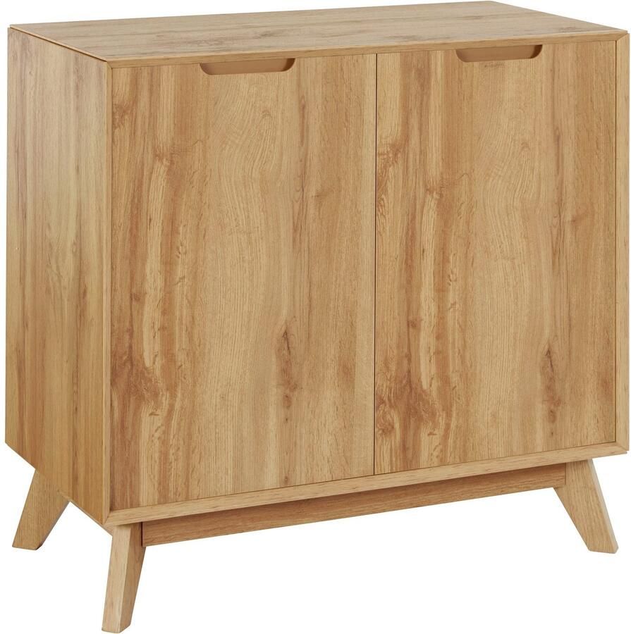 Andas Dressoir Pandrup Commode met 2 deuren en 2 verstelbare inlegplanken B:80 cm H:75 cm