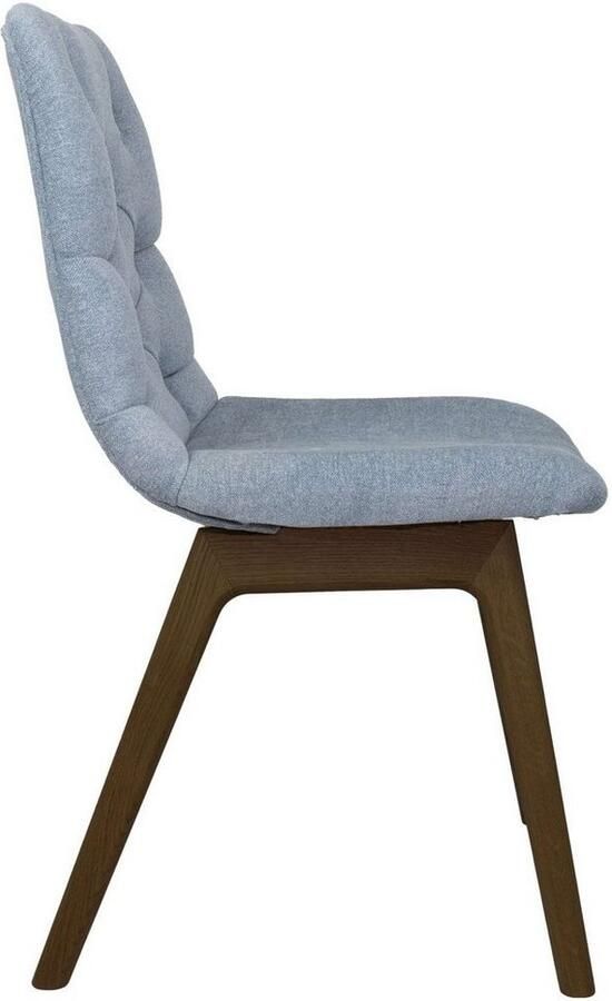 Andas Eetkamerstoel Ramon met massief houten poten in verschillende kleuren en stoffen (set 2 stuks) - Foto 2
