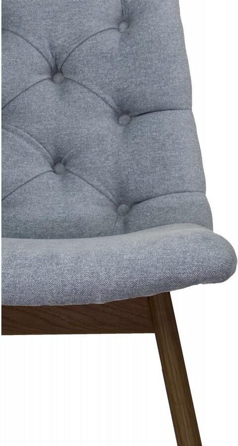 Andas Eetkamerstoel Ramon met massief houten poten in verschillende kleuren en stoffen (set 2 stuks) - Foto 4