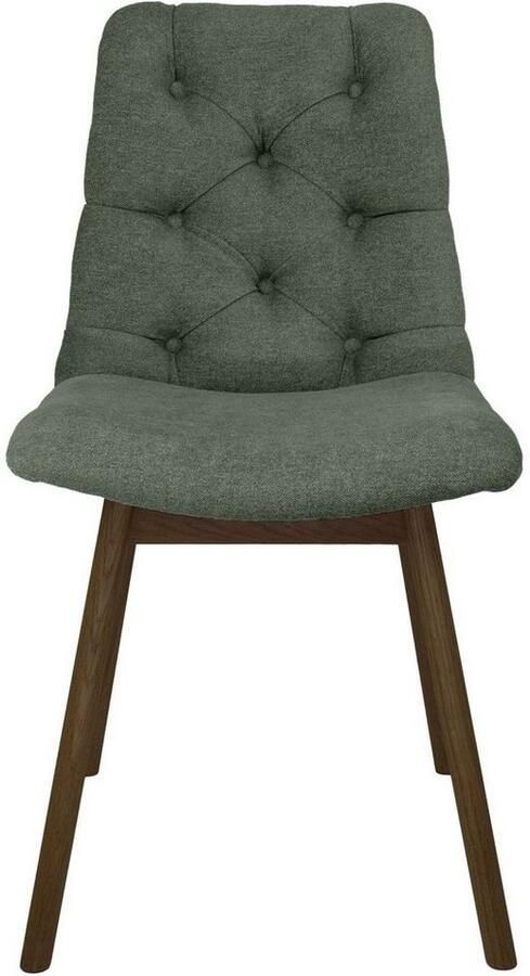 Andas Eetkamerstoel Ramon met massief houten poten in verschillende kleuren en stoffen (set 2 stuks) - Foto 3