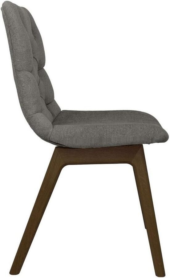 Andas Eetkamerstoel Ramon met massief houten poten in verschillende kleuren en stoffen (set 2 stuks) - Foto 2