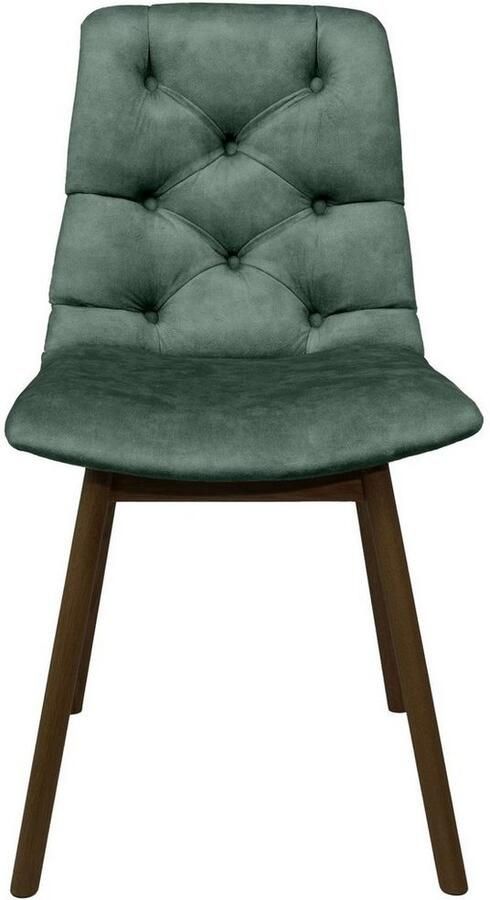 Andas Eetkamerstoel Ramon met massief houten poten in verschillende kleuren en stoffen (set 2 stuks) - Foto 3