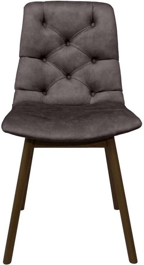 Andas Eetkamerstoel Ramon met massief houten poten in verschillende kleuren en stoffen (set 2 stuks) - Foto 3