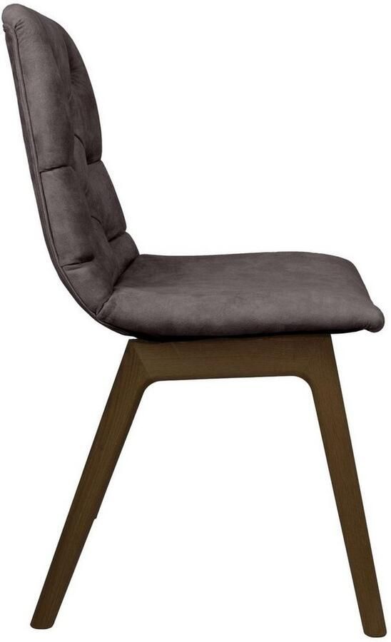 Andas Eetkamerstoel Ramon met massief houten poten in verschillende kleuren en stoffen (set 2 stuks)