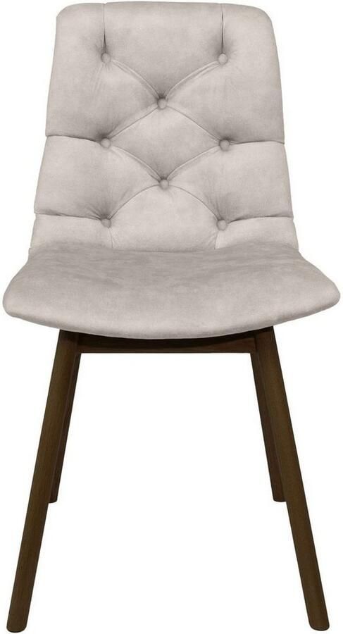 Andas Eetkamerstoel Ramon met massief houten poten in verschillende kleuren en stoffen (set 2 stuks) - Foto 3