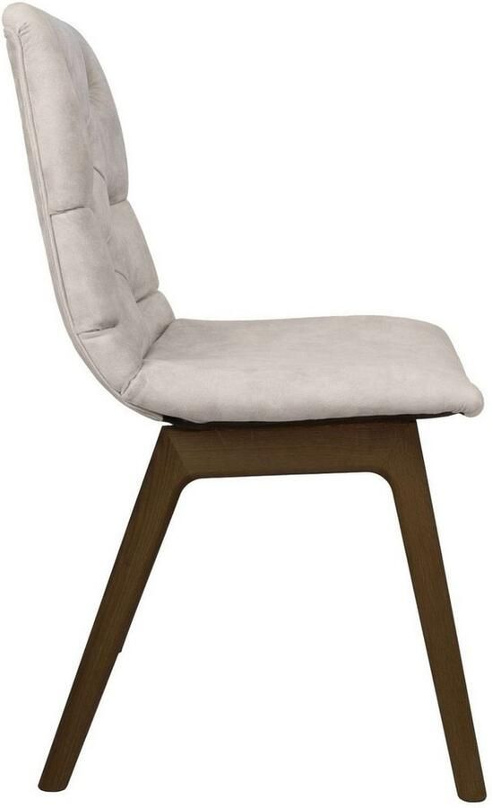 Andas Eetkamerstoel Ramon met massief houten poten in verschillende kleuren en stoffen (set 2 stuks)