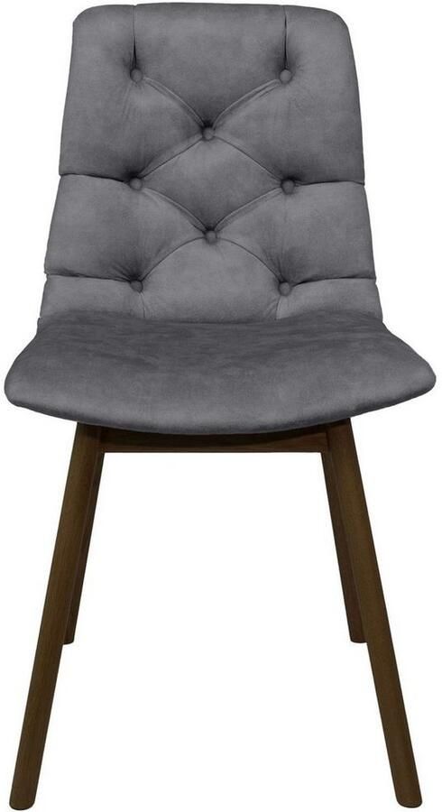 Andas Eetkamerstoel Ramon met massief houten poten in verschillende kleuren en stoffen (set 2 stuks) - Foto 3