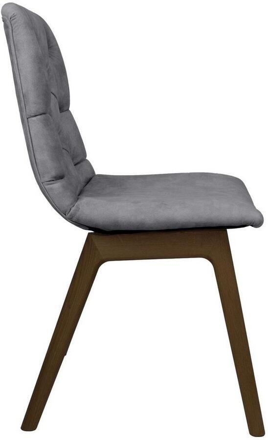 Andas Eetkamerstoel Ramon met massief houten poten in verschillende kleuren en stoffen (set 2 stuks)