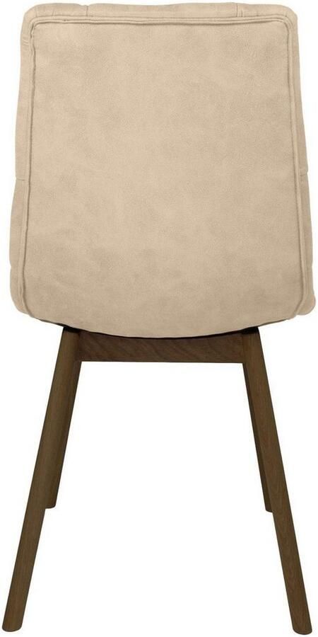 Andas Eetkamerstoel Ramon met massief houten poten in verschillende kleuren en stoffen (set 2 stuks) - Foto 4