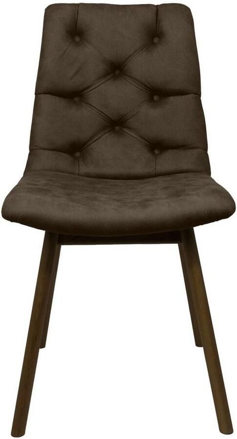 Andas Eetkamerstoel Ramon met massief houten poten in verschillende kleuren en stoffen (set 2 stuks) - Foto 3