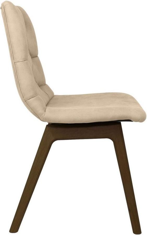 Andas Eetkamerstoel Ramon met massief houten poten in verschillende kleuren en stoffen (set 2 stuks)