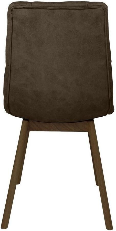 Andas Eetkamerstoel Ramon met massief houten poten in verschillende kleuren en stoffen (set 2 stuks) - Foto 4