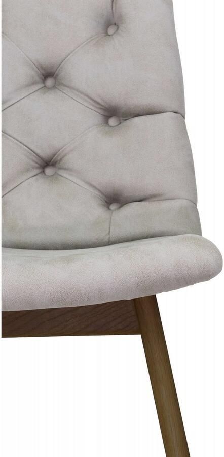 Andas Eetkamerstoel Ramon met massief houten poten in verschillende kleuren en stoffen (set 2 stuks) - Foto 5