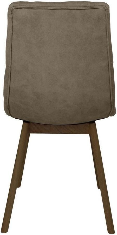 Andas Eetkamerstoel Ramon met massief houten poten in verschillende kleuren en stoffen (set 2 stuks) - Foto 4