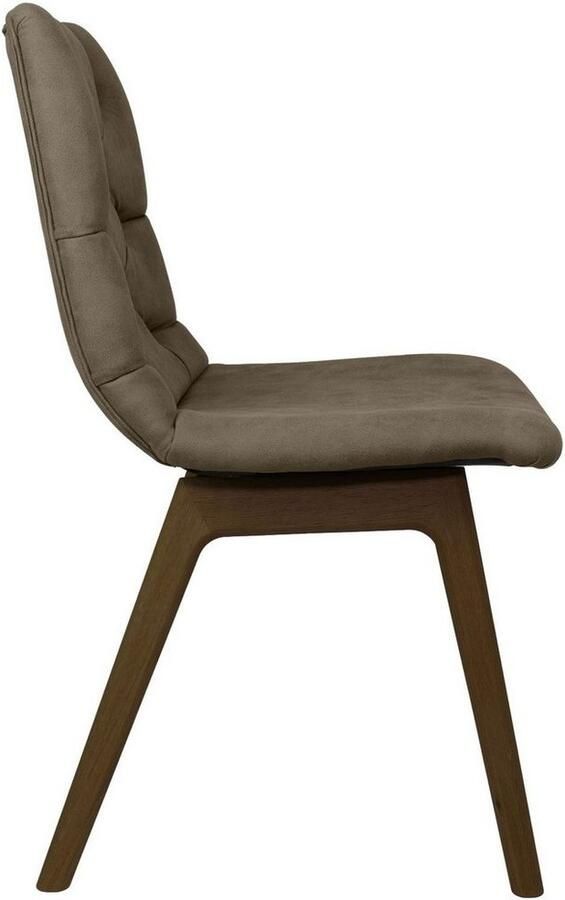 Andas Eetkamerstoel Ramon met massief houten poten in verschillende kleuren en stoffen (set 2 stuks)