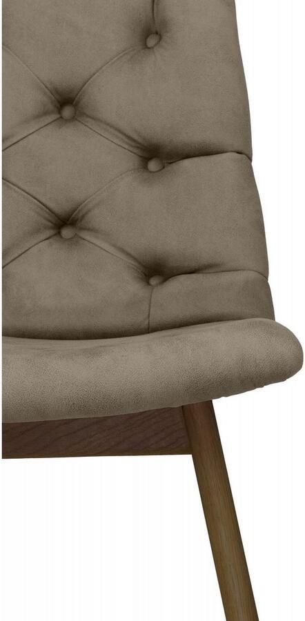 Andas Eetkamerstoel Ramon met massief houten poten in verschillende kleuren en stoffen (set 2 stuks) - Foto 5