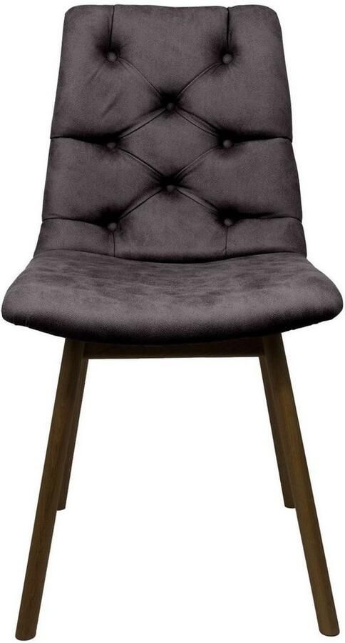 Andas Eetkamerstoel Ramon met massief houten poten in verschillende kleuren en stoffen (set 2 stuks) - Foto 3