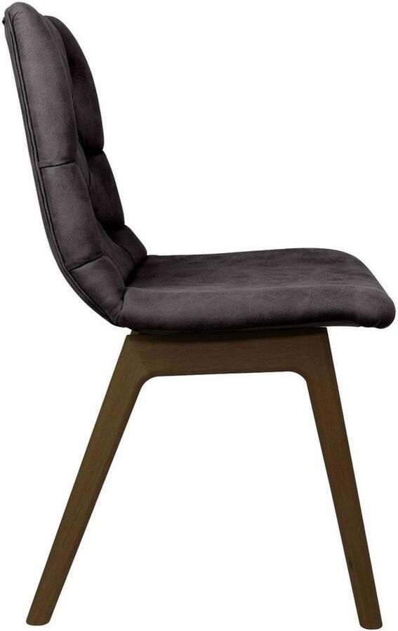 Andas Eetkamerstoel Ramon met massief houten poten in verschillende kleuren en stoffen (set 2 stuks)