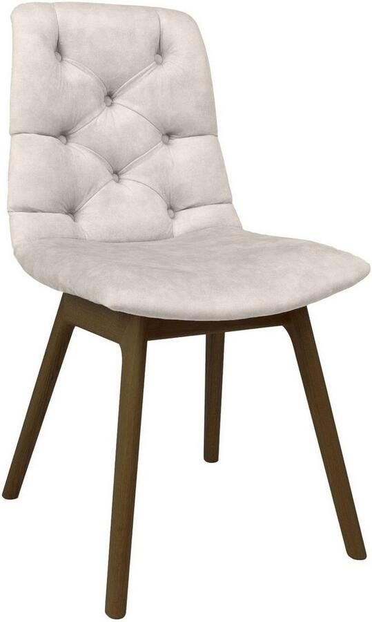 Andas Eetkamerstoel Ramon met massief houten poten in verschillende kleuren en stoffen (set 2 stuks) - Foto 2