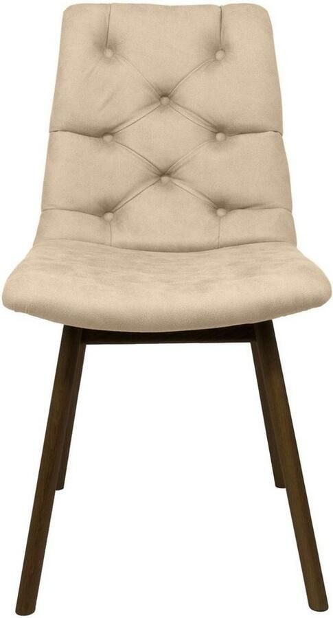 Andas Eetkamerstoel Ramon met massief houten poten in verschillende kleuren en stoffen (set 2 stuks) - Foto 3