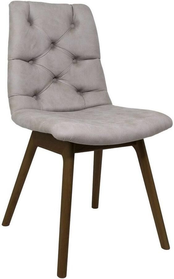 Andas Eetkamerstoel Ramon met massief houten poten in verschillende kleuren en stoffen (set 2 stuks) - Foto 2