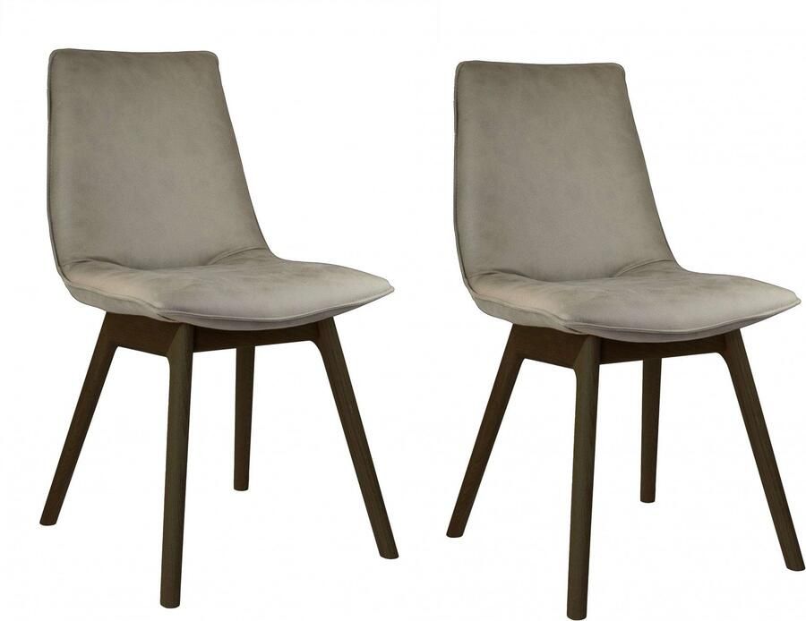 Andas Eetkamerstoel Ramon met massief houten poten verschillende kleuren en stoffen