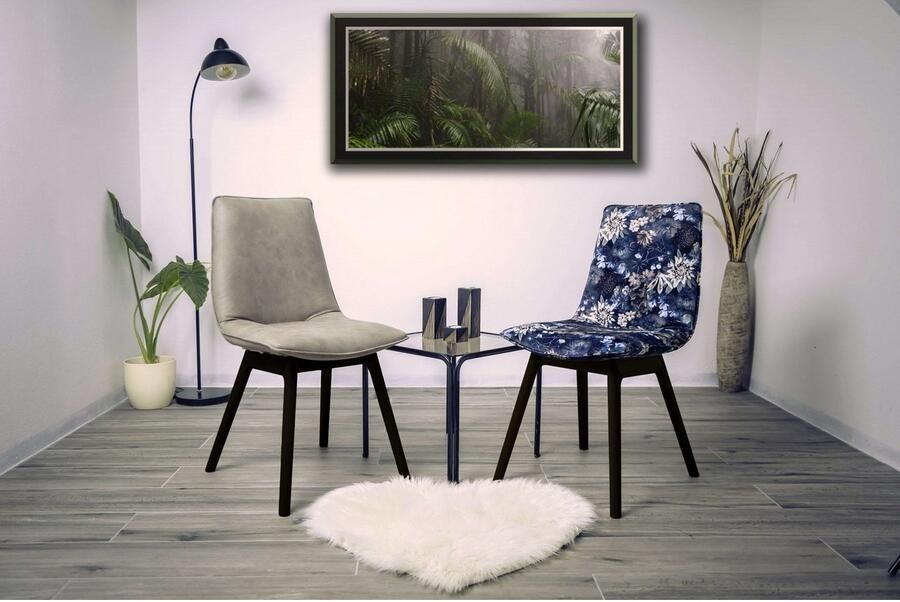 Andas Eetkamerstoel Ramon met massief houten poten verschillende kleuren en stoffen - Foto 2