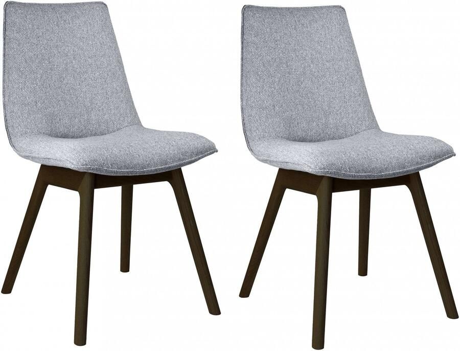 Andas Eetkamerstoel Ramon met massief houten poten verschillende kleuren en stoffen